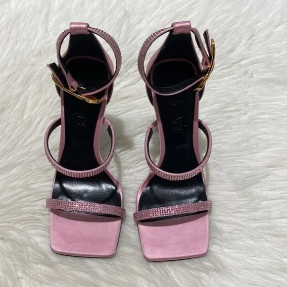 Versace Crystal Embellished ankle strap‎ sandal size 35EU - Picture 3 of 17